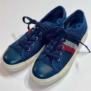 Tommy Hilfiger Mesh Sneakers Women’s Size 6.5 Red White Stripe Navy Blue